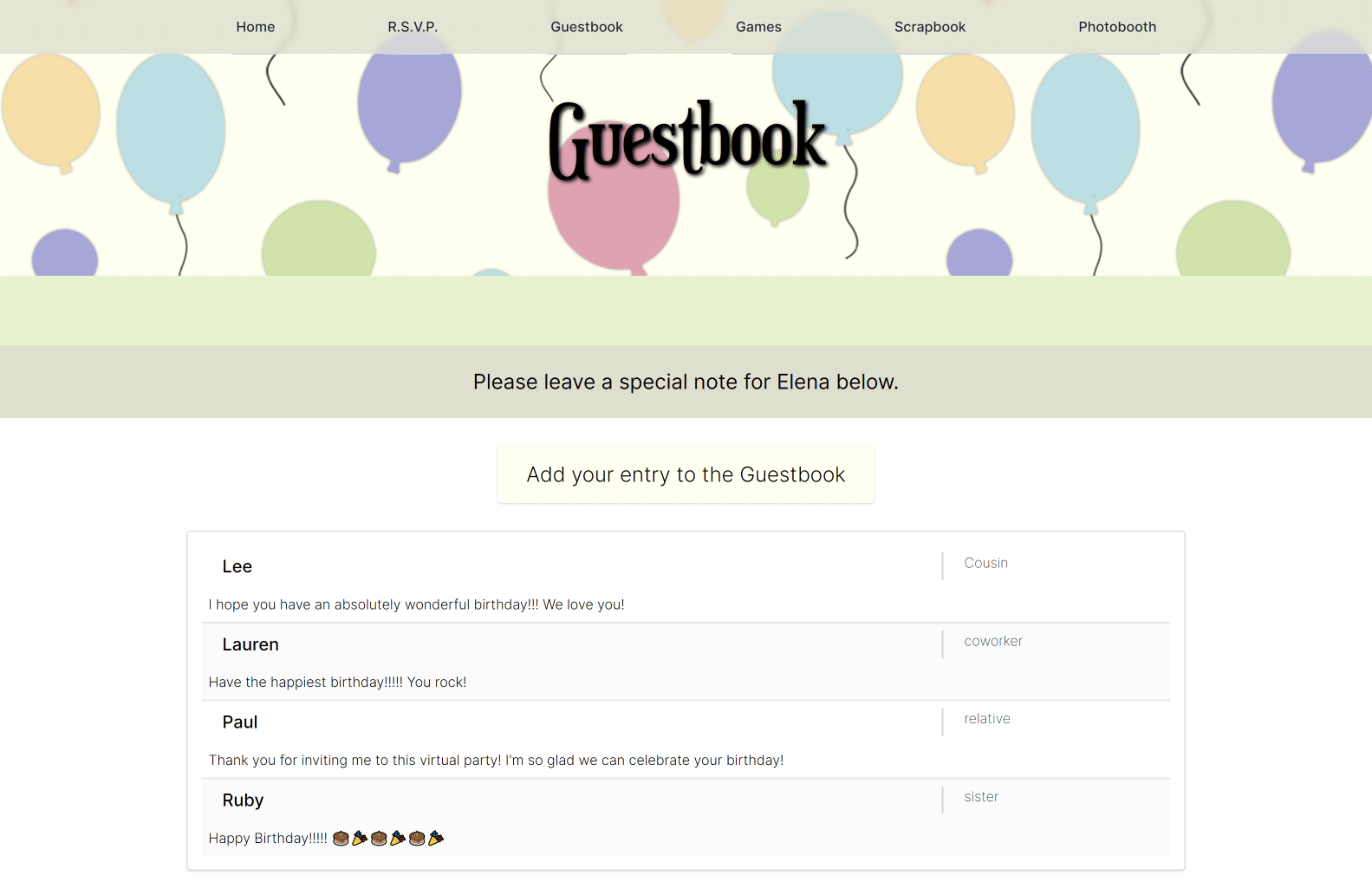 Guestbook